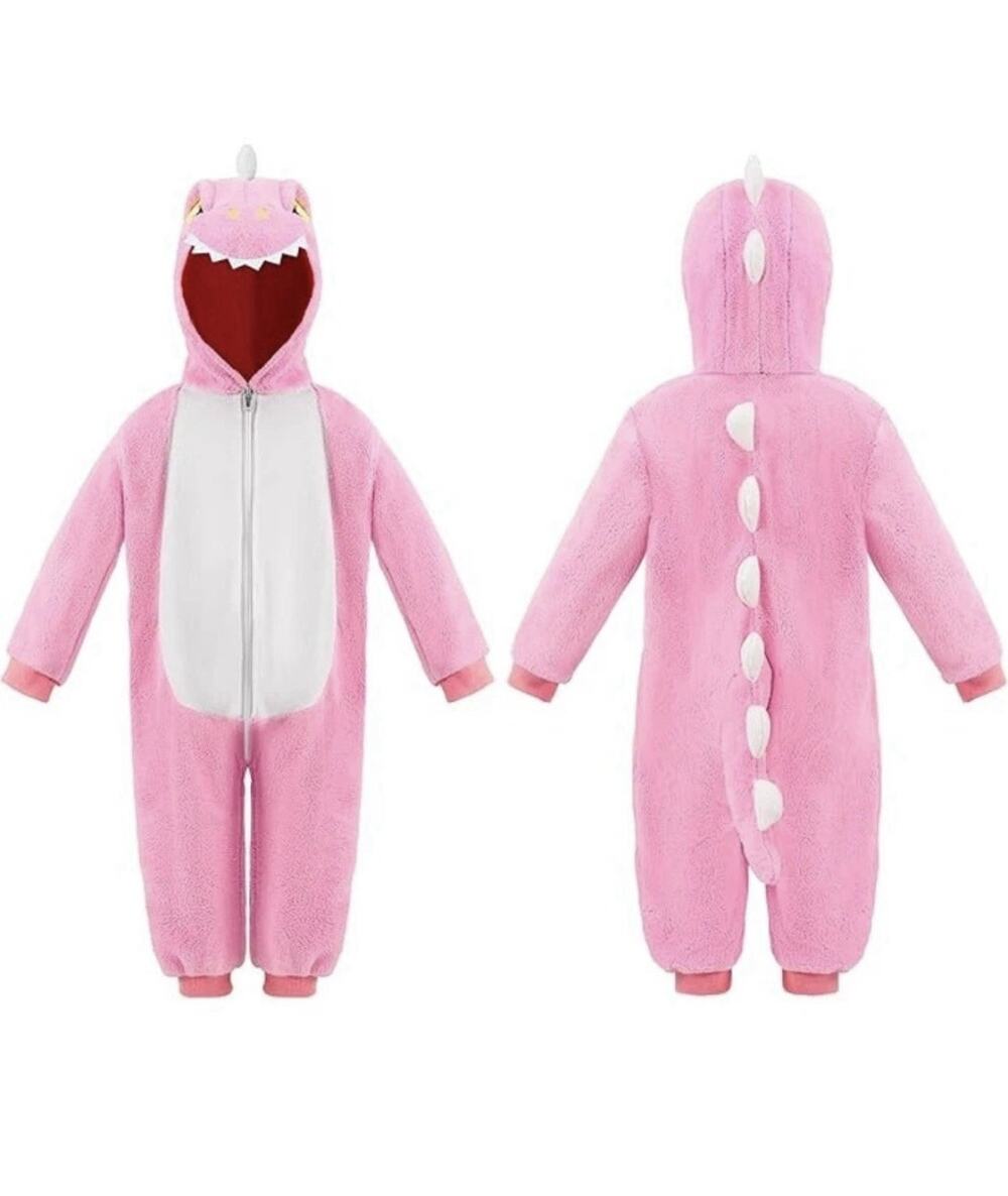 Spooktacular Creation Halloween Pink Dragon Hooded Jumpsuit Costume 12-18 Months